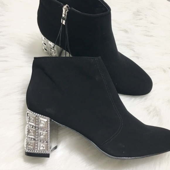 Madeline Stuart Shoes - New Madeleine Stuart Boots with rhinestone heel